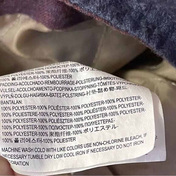 Vans Men’s Quilted Blue & Burgundy Shirt Jacket Size L EUC - Picture 4 of 12